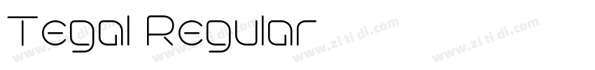 Tegal Regular字体转换